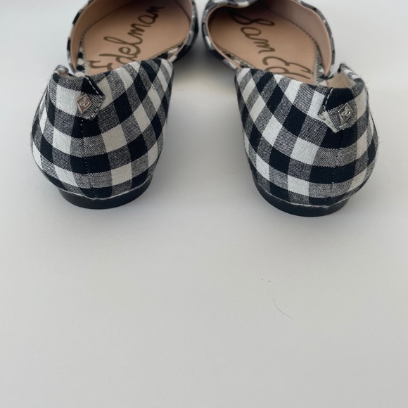 Sam Edelman gingham plaid pointy toe flats - Picture 5 of 6